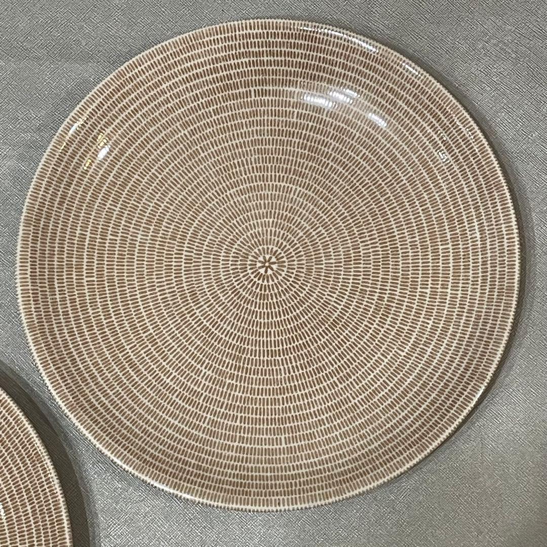 新品　旧・王冠ロゴ　アラビア　26㎝ プレート　24h アベック　ブラウン　2枚