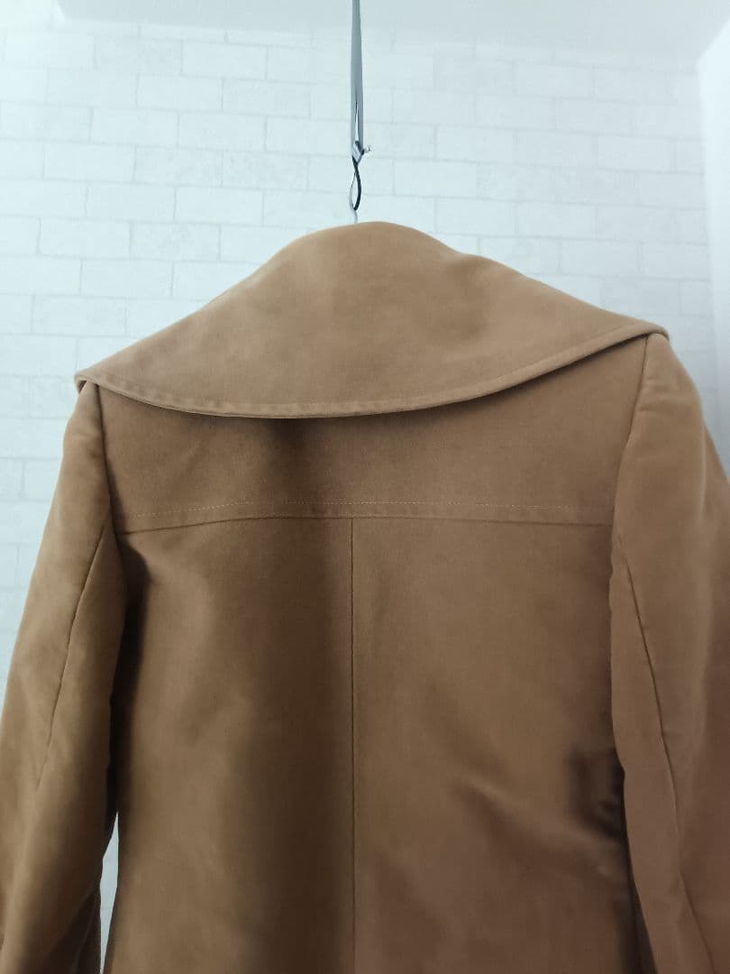 【美品】GENTUCCA BINI ロングコート 女優襟　キャメル　綿100%