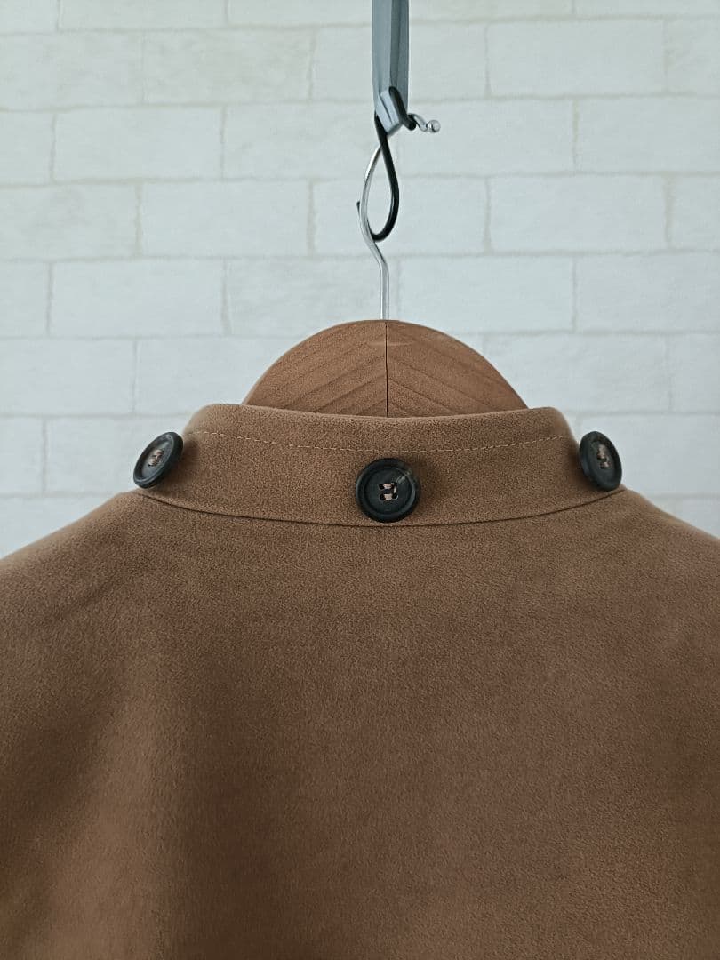 【美品】GENTUCCA BINI ロングコート 女優襟　キャメル　綿100%