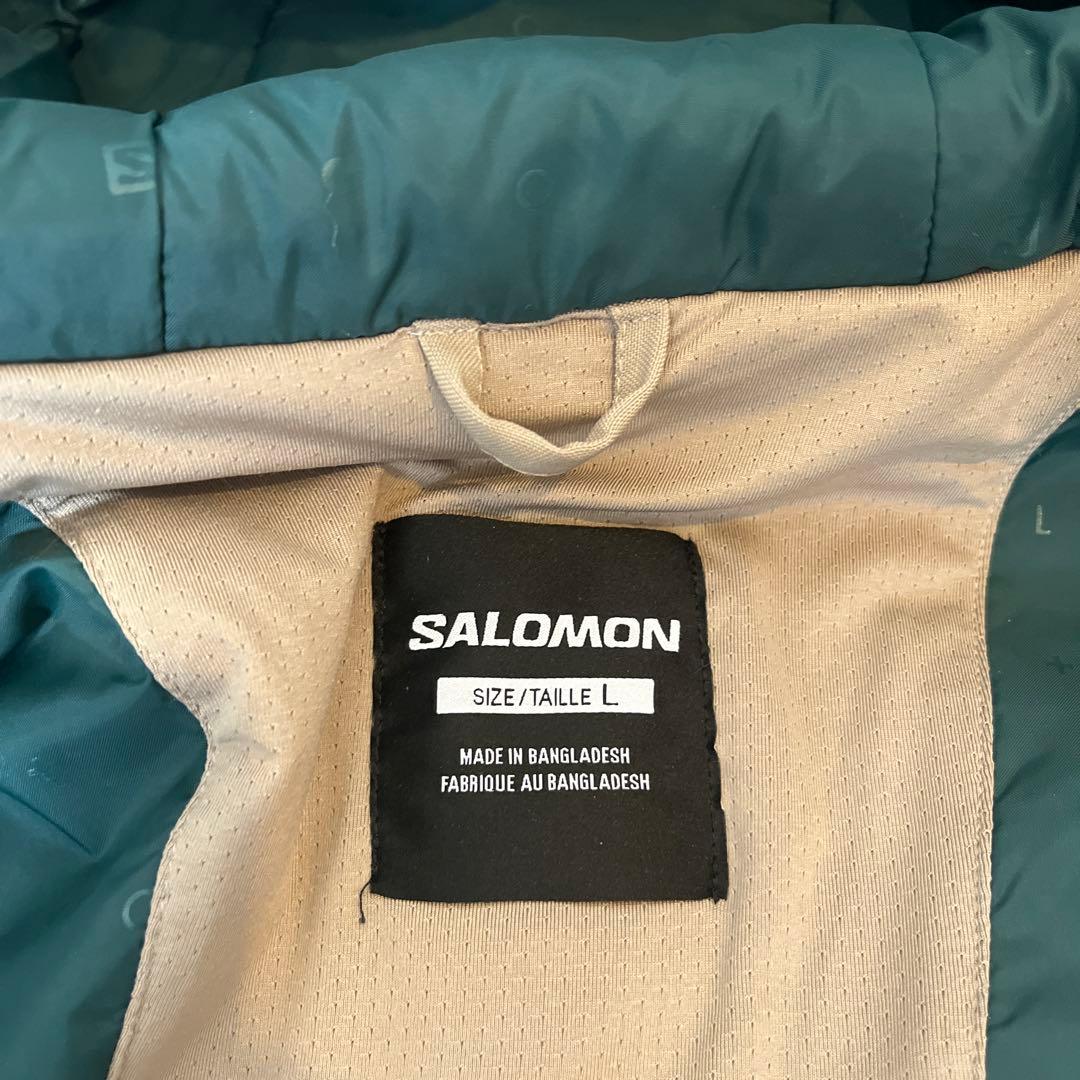 SALOMON スキーウェア ベージュ フード付き