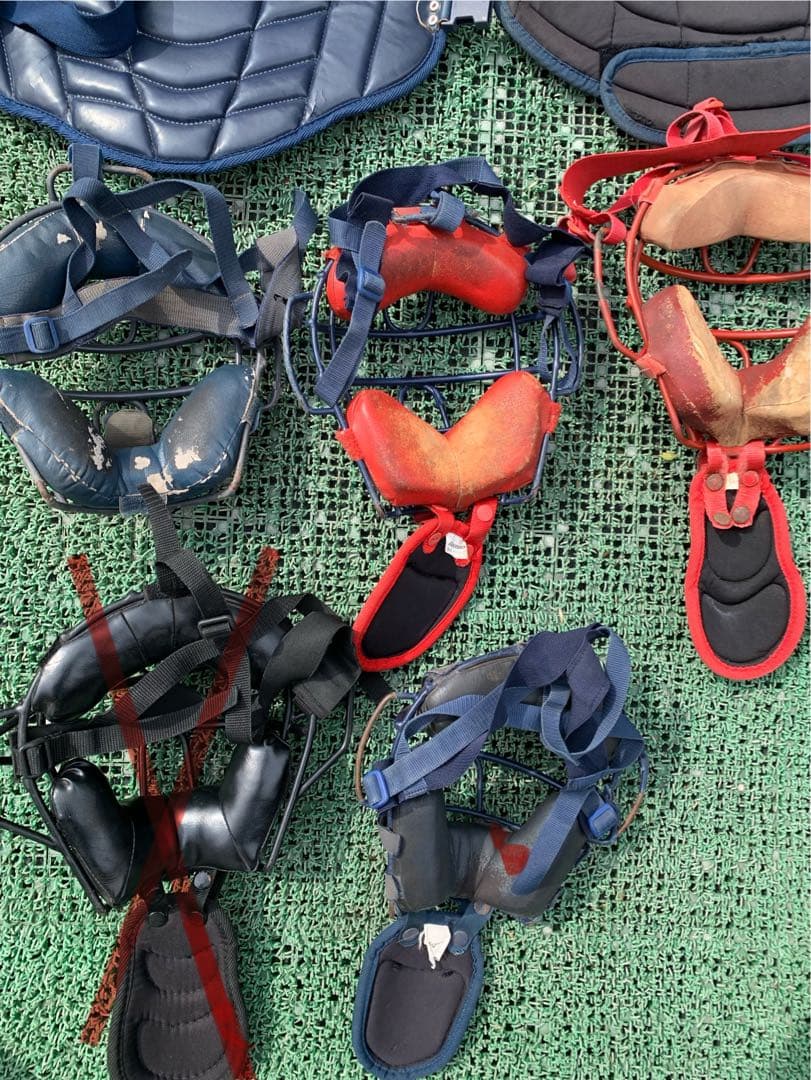 一般軟式用キャッチャー用防具セット