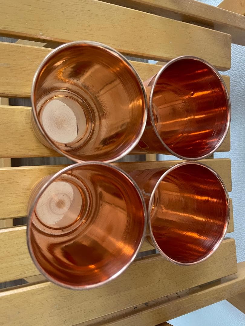 p*c様 【最終値下げ】♦ 純銅のピッチャーと4つのグラスのセット ♦高品質♦耐