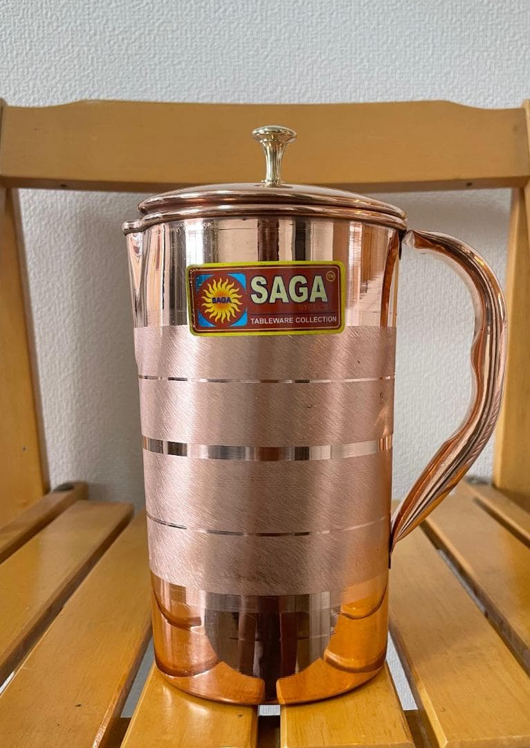 p*c様 【最終値下げ】♦ 純銅のピッチャーと4つのグラスのセット ♦高品質♦耐