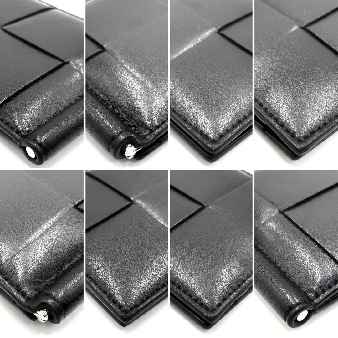 【未使用級】ボッテガヴェネタ カセット マネークリップ 札入 レザー 黒 メンズ