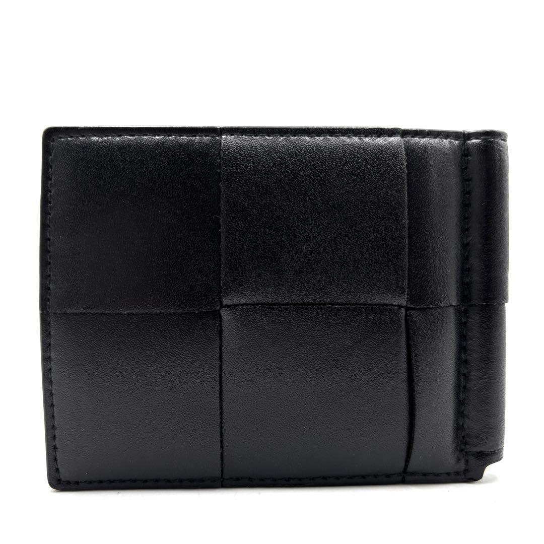 【未使用級】ボッテガヴェネタ カセット マネークリップ 札入 レザー 黒 メンズ