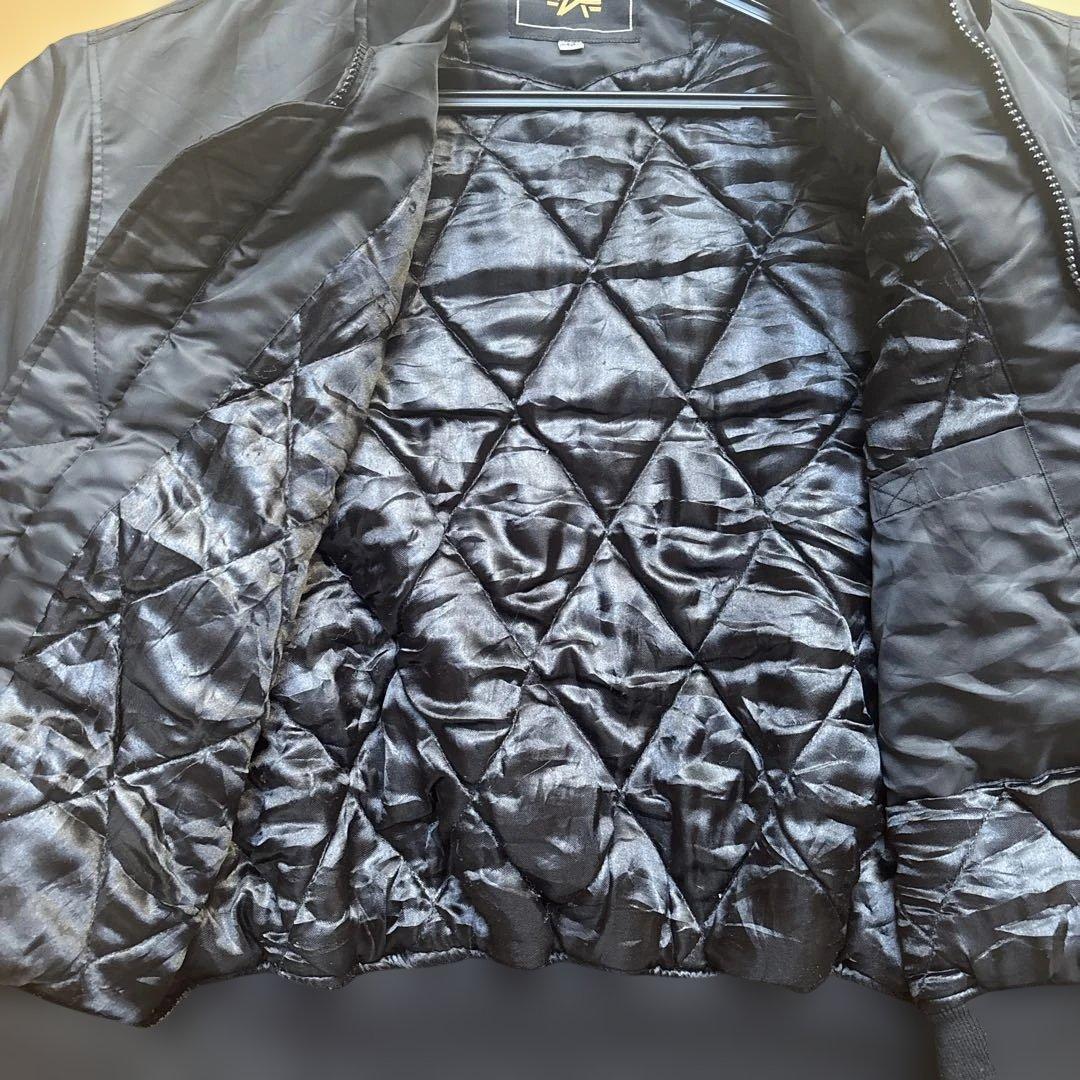 ALPHA INDUSTRIES MA-1フライトジャケット ブラック M