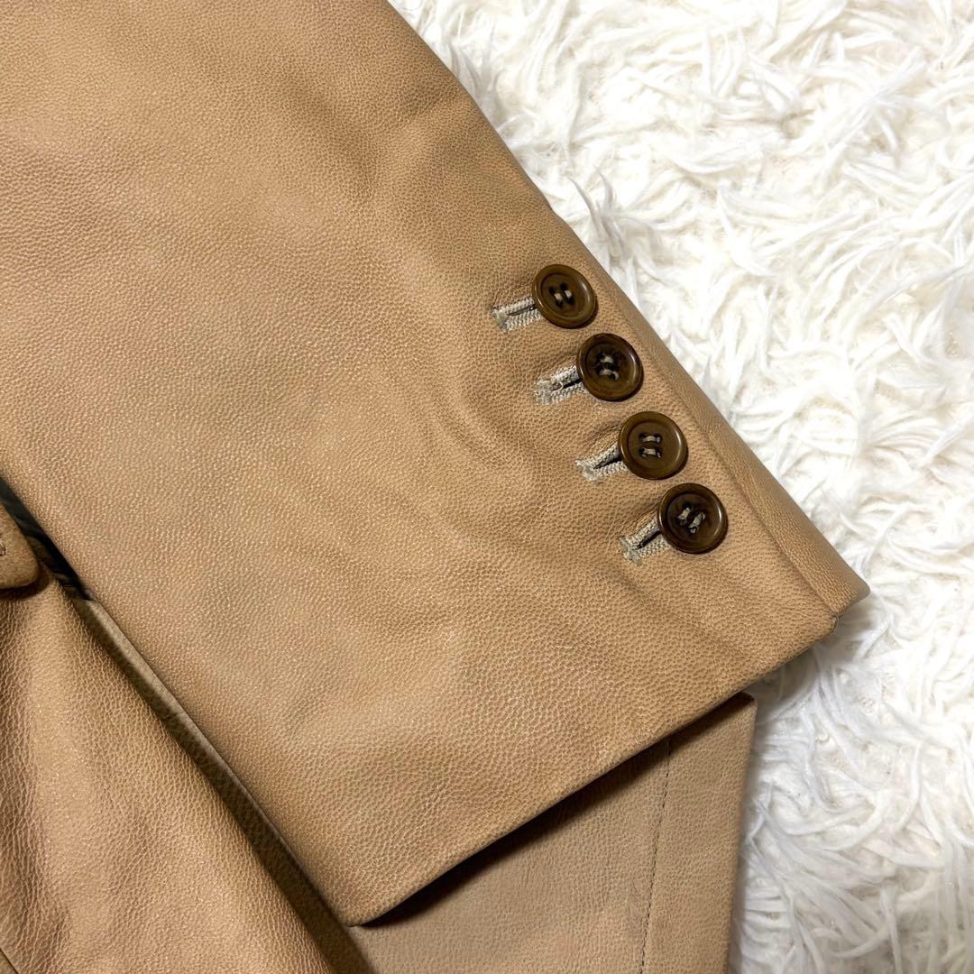 Paul Smith ポールスミス　ラムレザーセットアップテーラードジャケットＬ