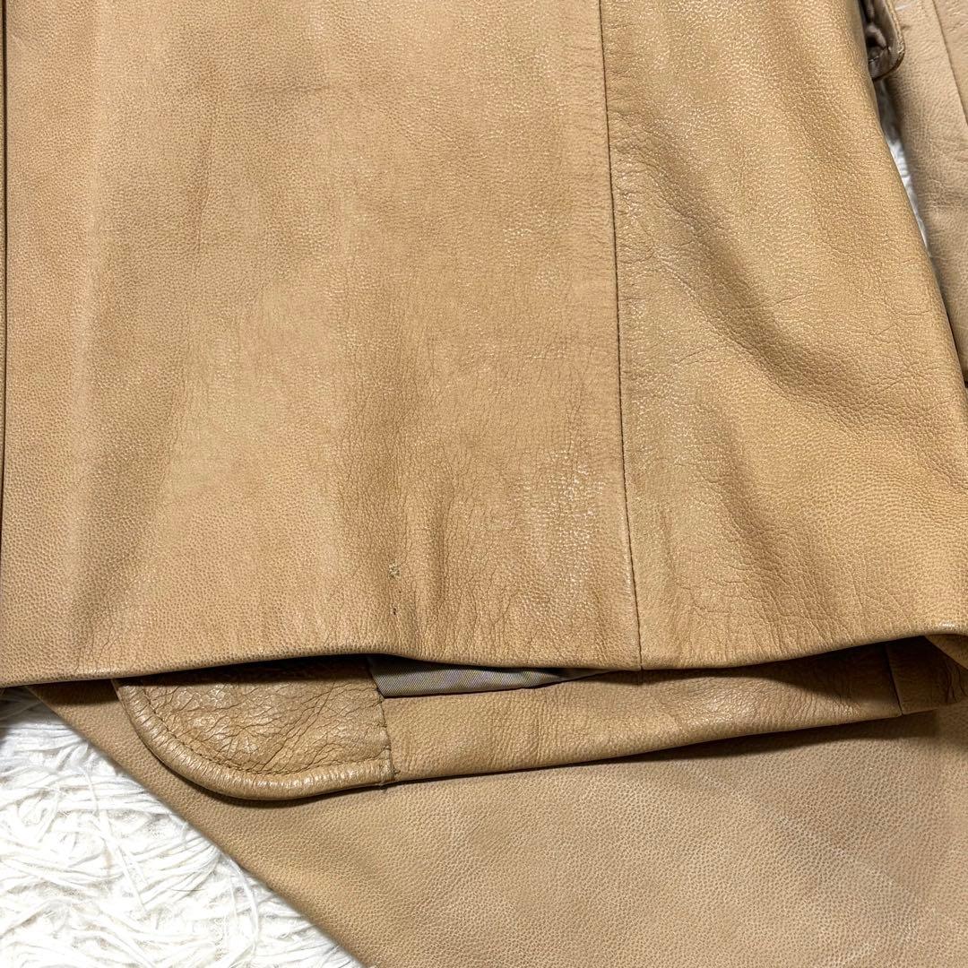 Paul Smith ポールスミス　ラムレザーセットアップテーラードジャケットＬ