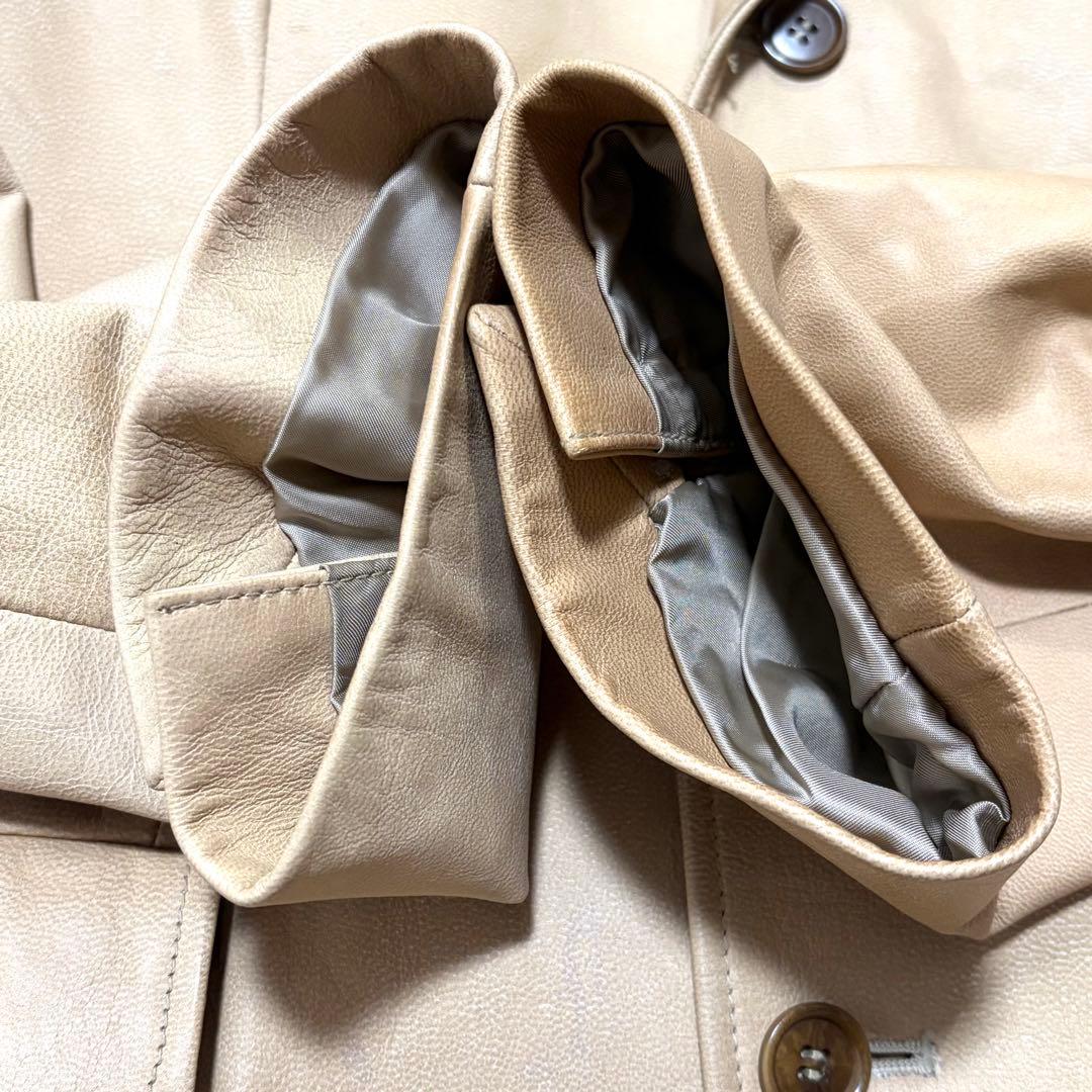 Paul Smith ポールスミス　ラムレザーセットアップテーラードジャケットＬ