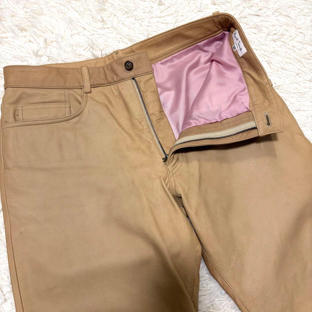 Paul Smith ポールスミス　ラムレザーセットアップテーラードジャケットＬ