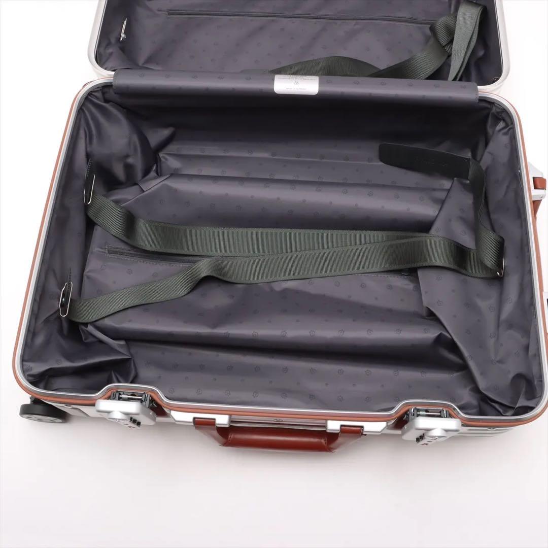 リモワ キャビンツイスト アルミニウム キャリーケース シルバーxブラウン