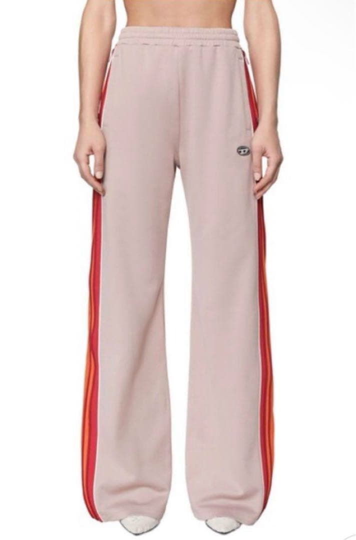 美品　diesel スウェットパンツ　サイドダブルジップパンツ
