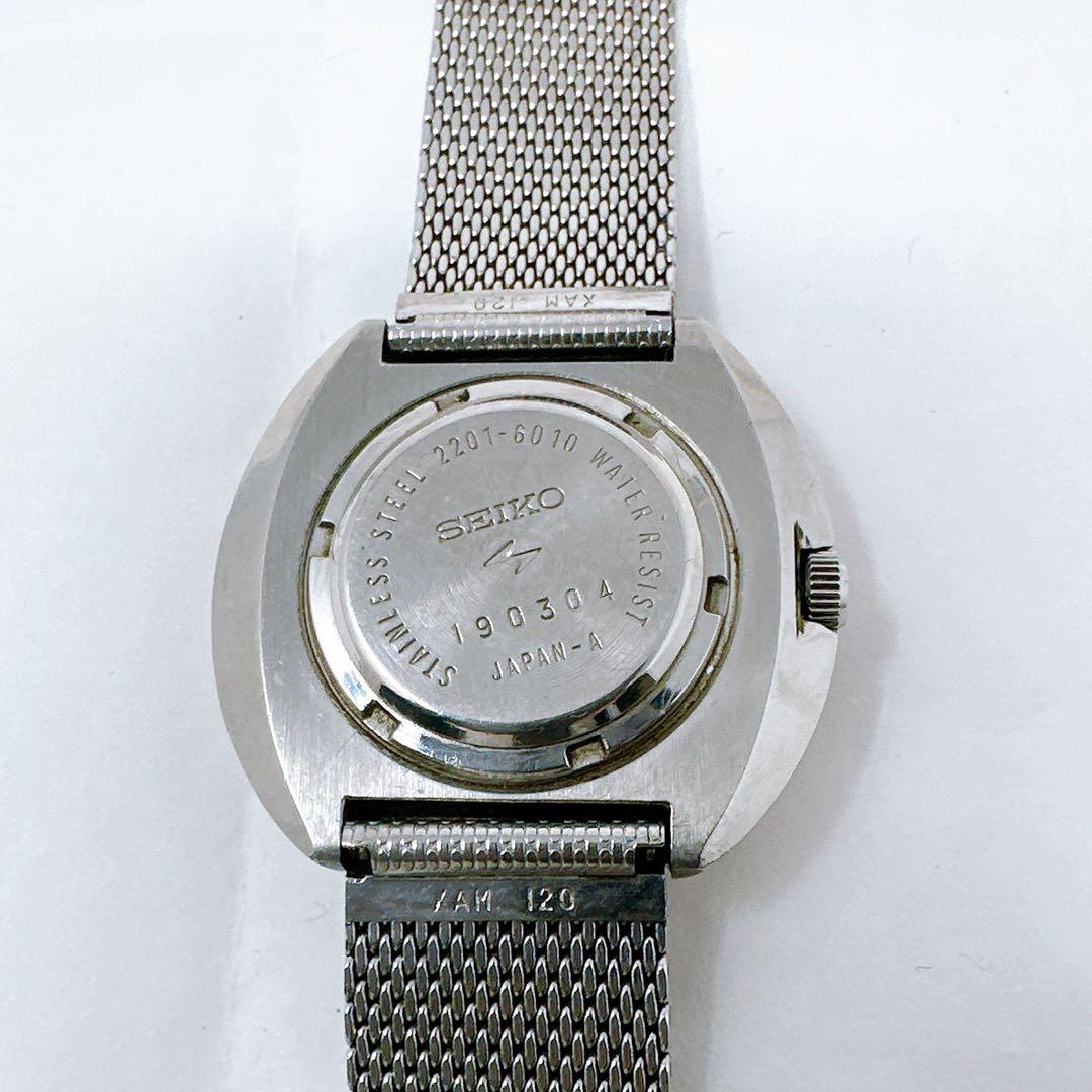 稼働SEIKO セイコー 時計 自動巻き シルバー ブラック