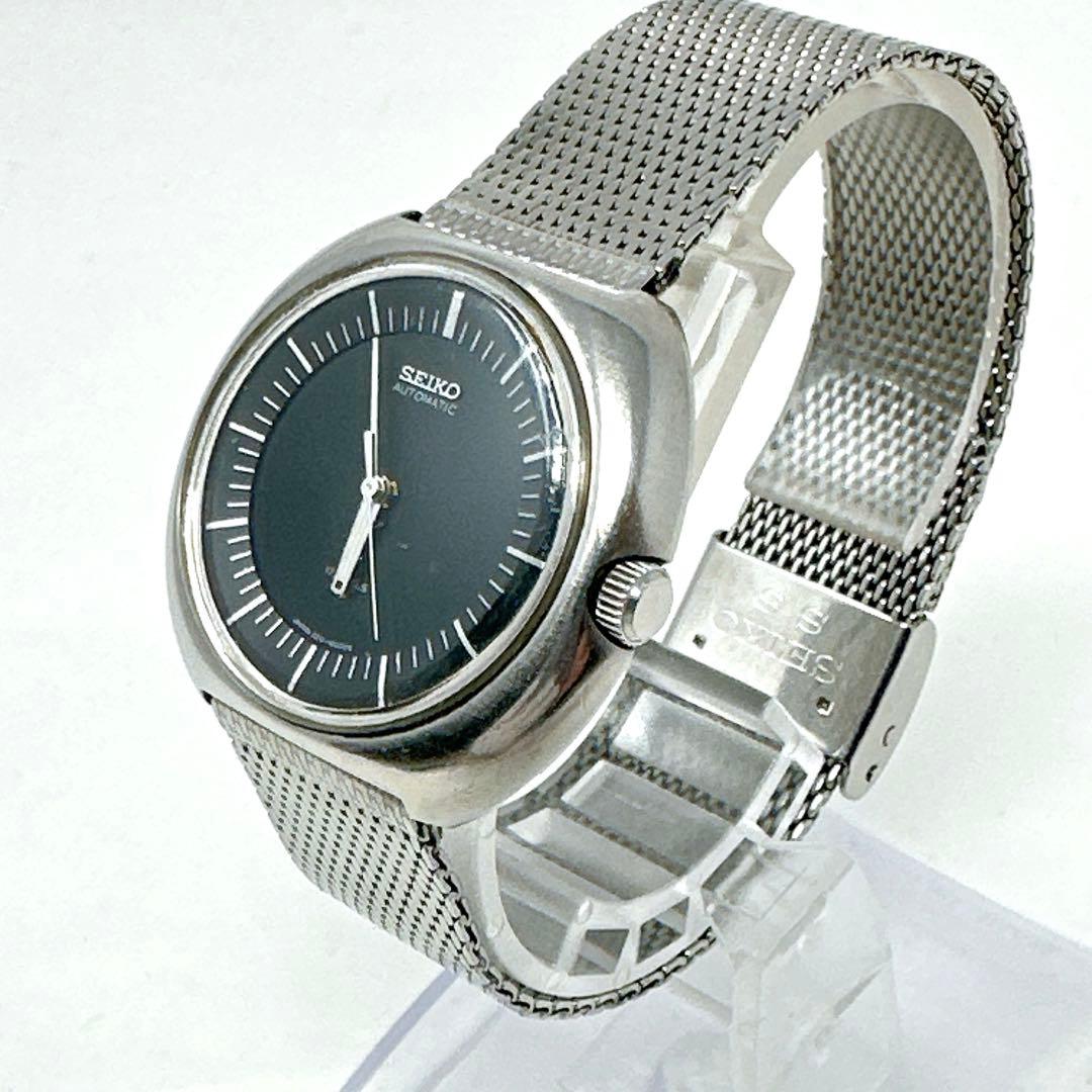 稼働SEIKO セイコー 時計 自動巻き シルバー ブラック
