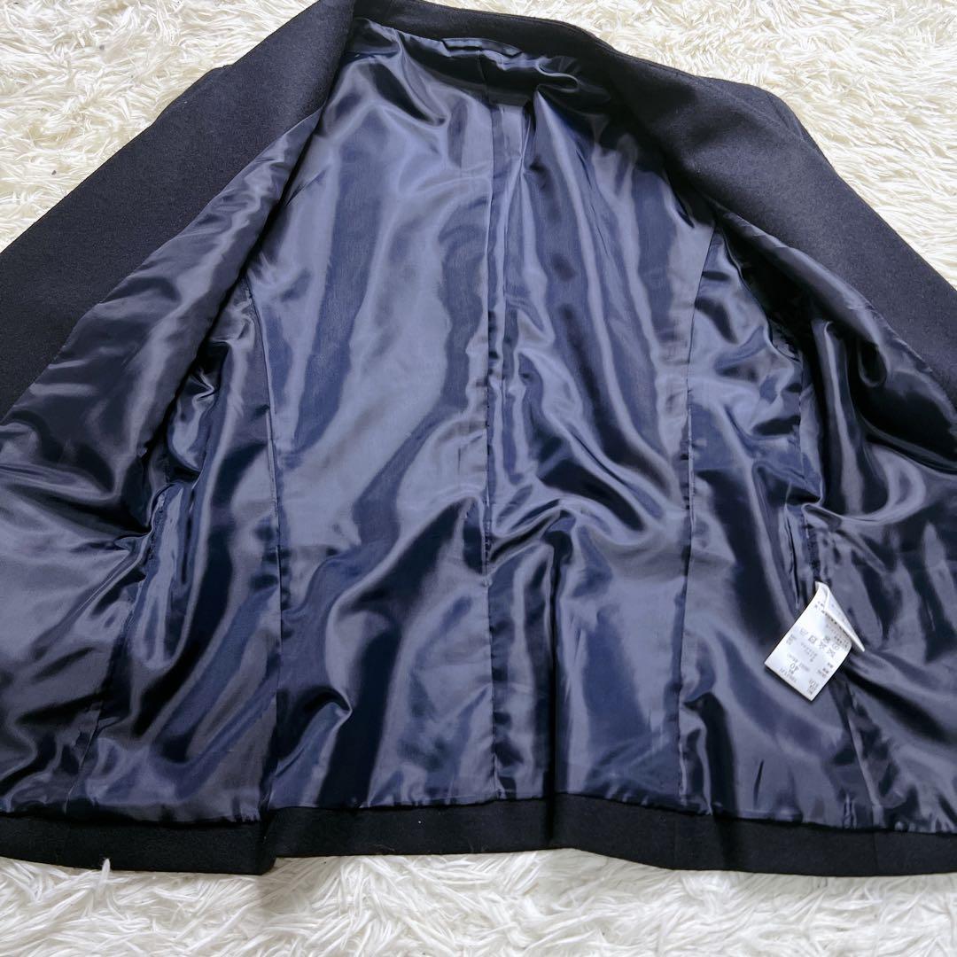 【新品未使用】ザスーツカンパニー ノーカラー ネイビー スーツ セットアップ L