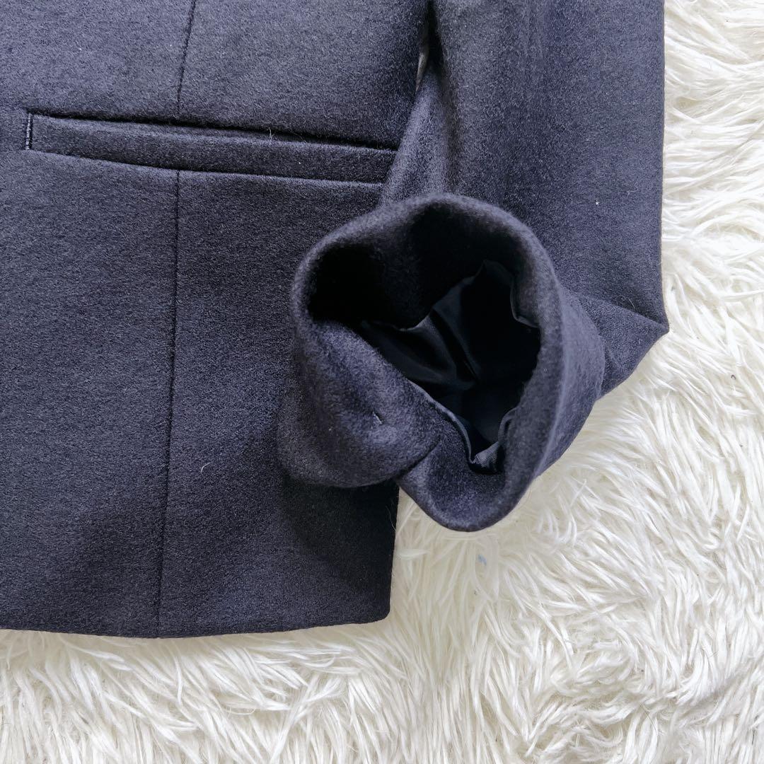 【新品未使用】ザスーツカンパニー ノーカラー ネイビー スーツ セットアップ L