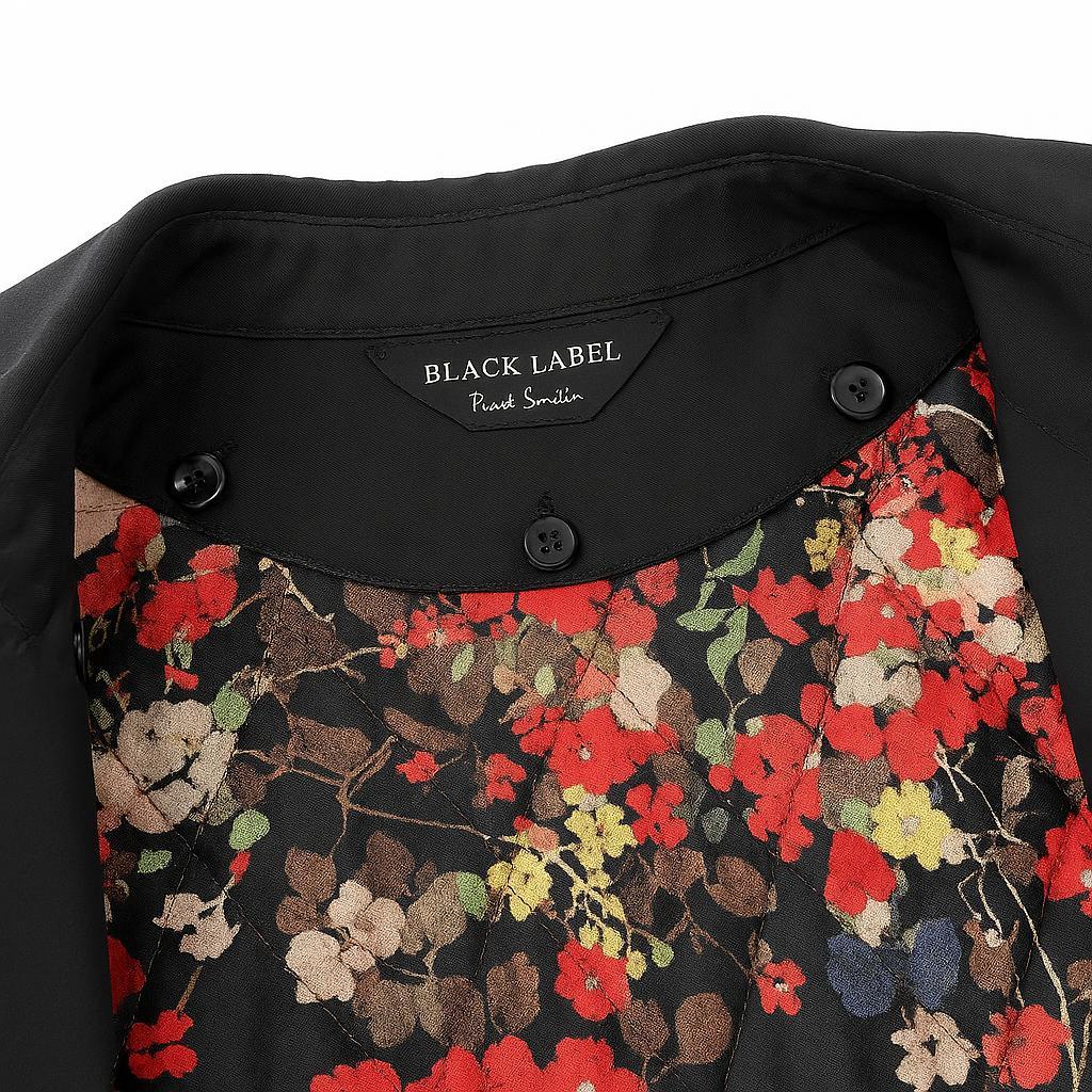 Paul Smith BLACK トレンチコート 花柄裏地付き レディース用