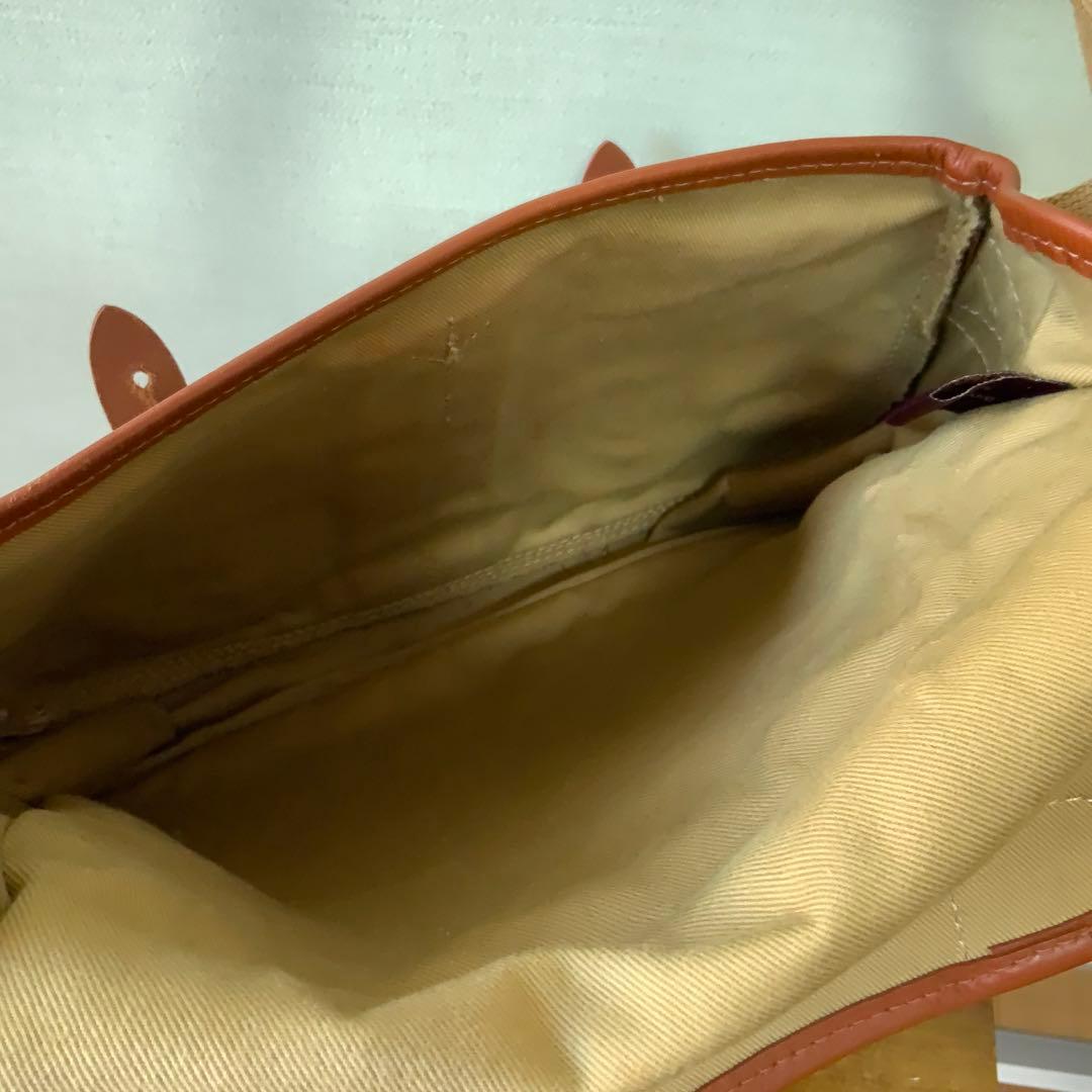 John Chapmanジョンチャップマン キャンバス レザー ショルダーバッグ