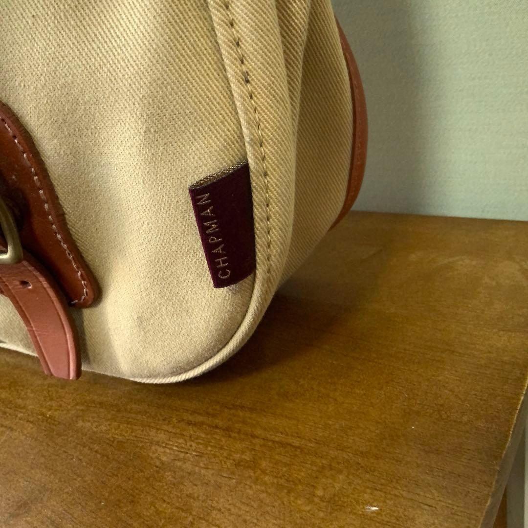 John Chapmanジョンチャップマン キャンバス レザー ショルダーバッグ