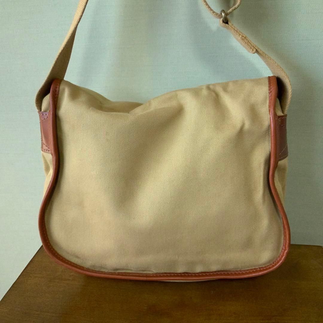 John Chapmanジョンチャップマン キャンバス レザー ショルダーバッグ