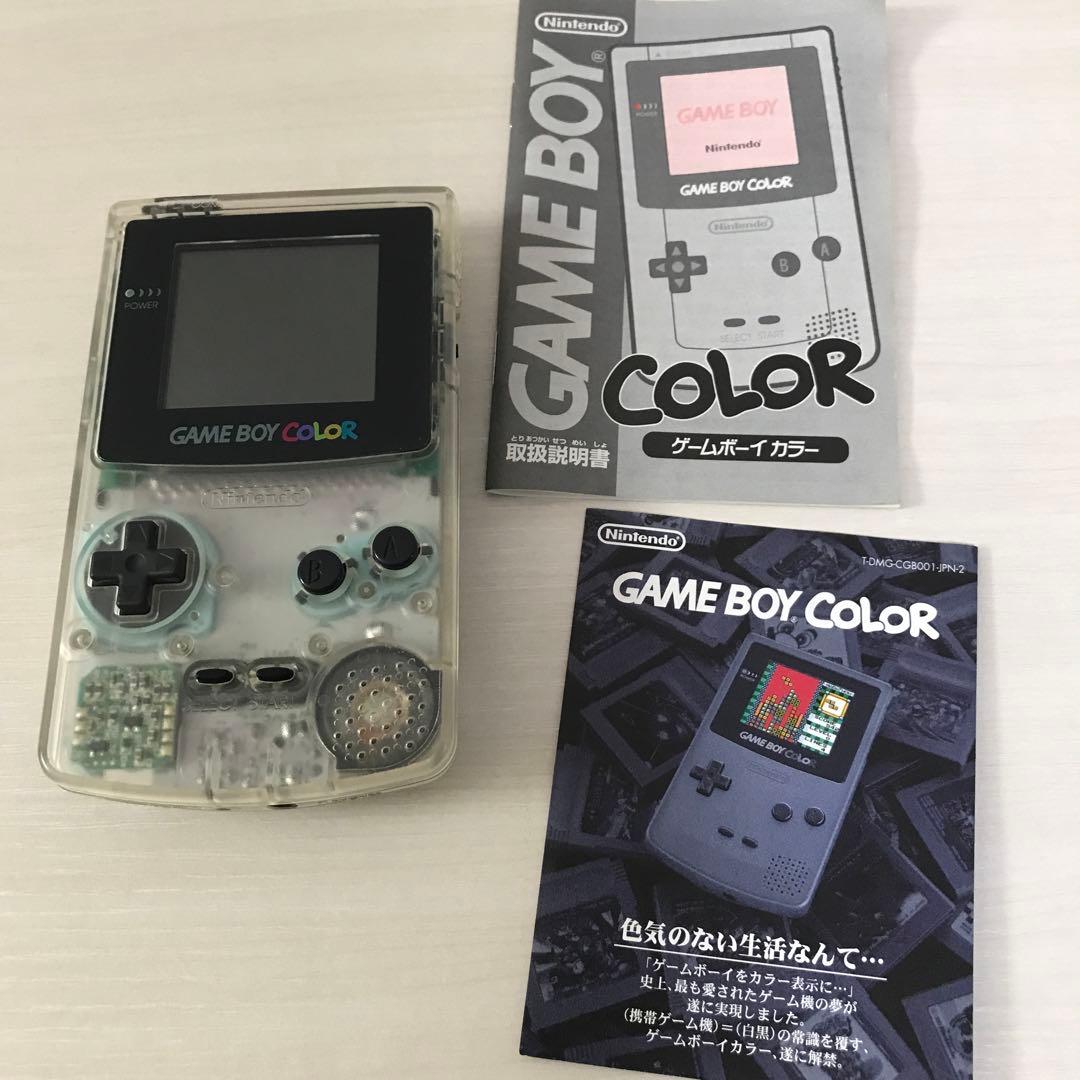 Nintendo ゲームボーイカラー クリア 本体 取扱説明書