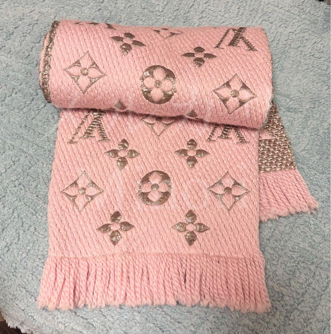 【正規品】LOUIS VUITTON ロゴマニア シャイン マフラー