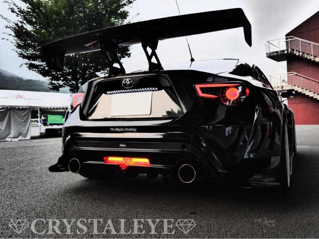 ☆新品未使用品☆クリスタルアイ86ファイバーテール★シーケンシャル★ブラック