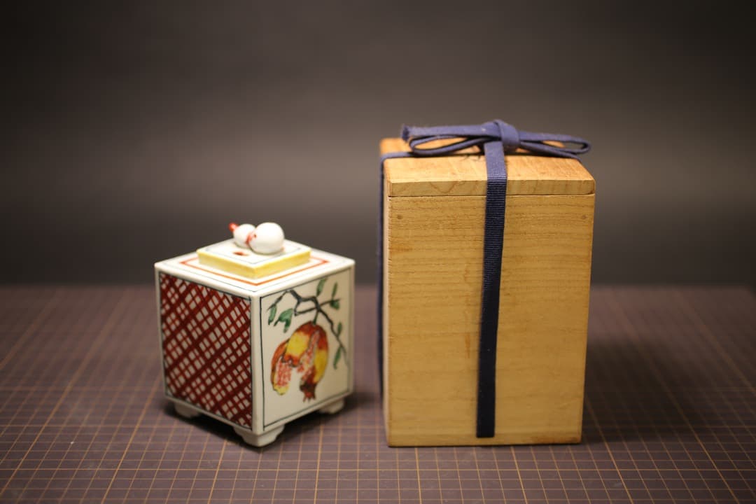 【即購入可】富本憲吉／香炉／柘榴／色絵／骨董／古美術／茶道／煎茶／工芸／人間国宝
