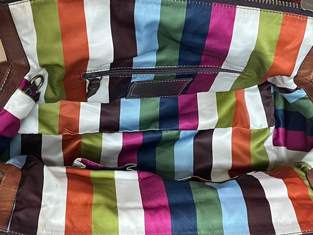 バッグ 65th Coach Flap Legacy Satchel Bag Brown