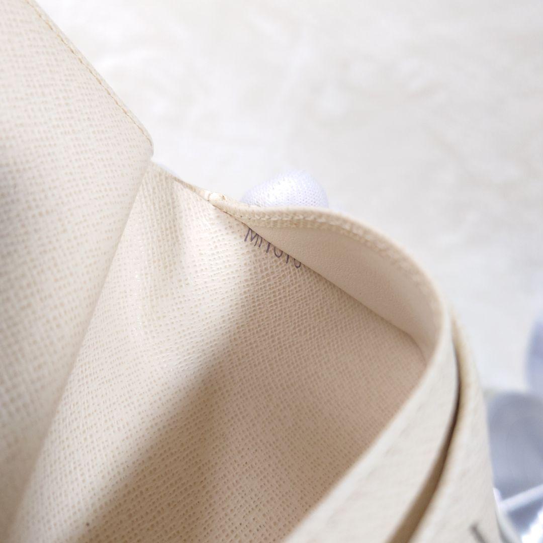 【美品】ルイ ヴィトン がま口財布ダミエ アズール ポルトフォイユ ヴィエノワ