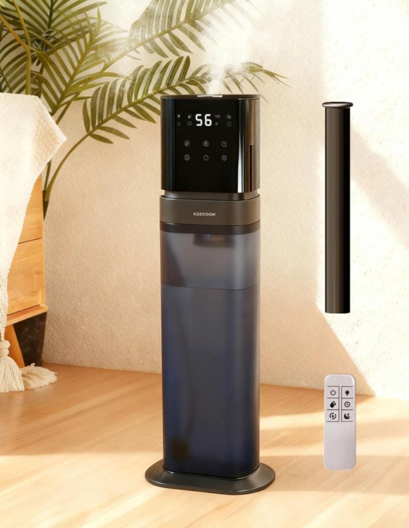 新品 KEECOON 加湿器 8L 2025 超音波式 大容量 タワー型 ブルー