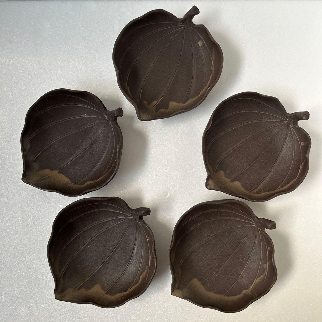 田中恒子さんTSUNE ツネ 葉皿 葉型 木の葉 小皿 小鉢 和食器 5客揃