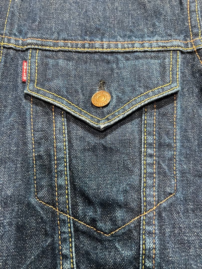 EVISU No.2 1557 42サイズ Gジャン 白大黒 3rd 黄耳