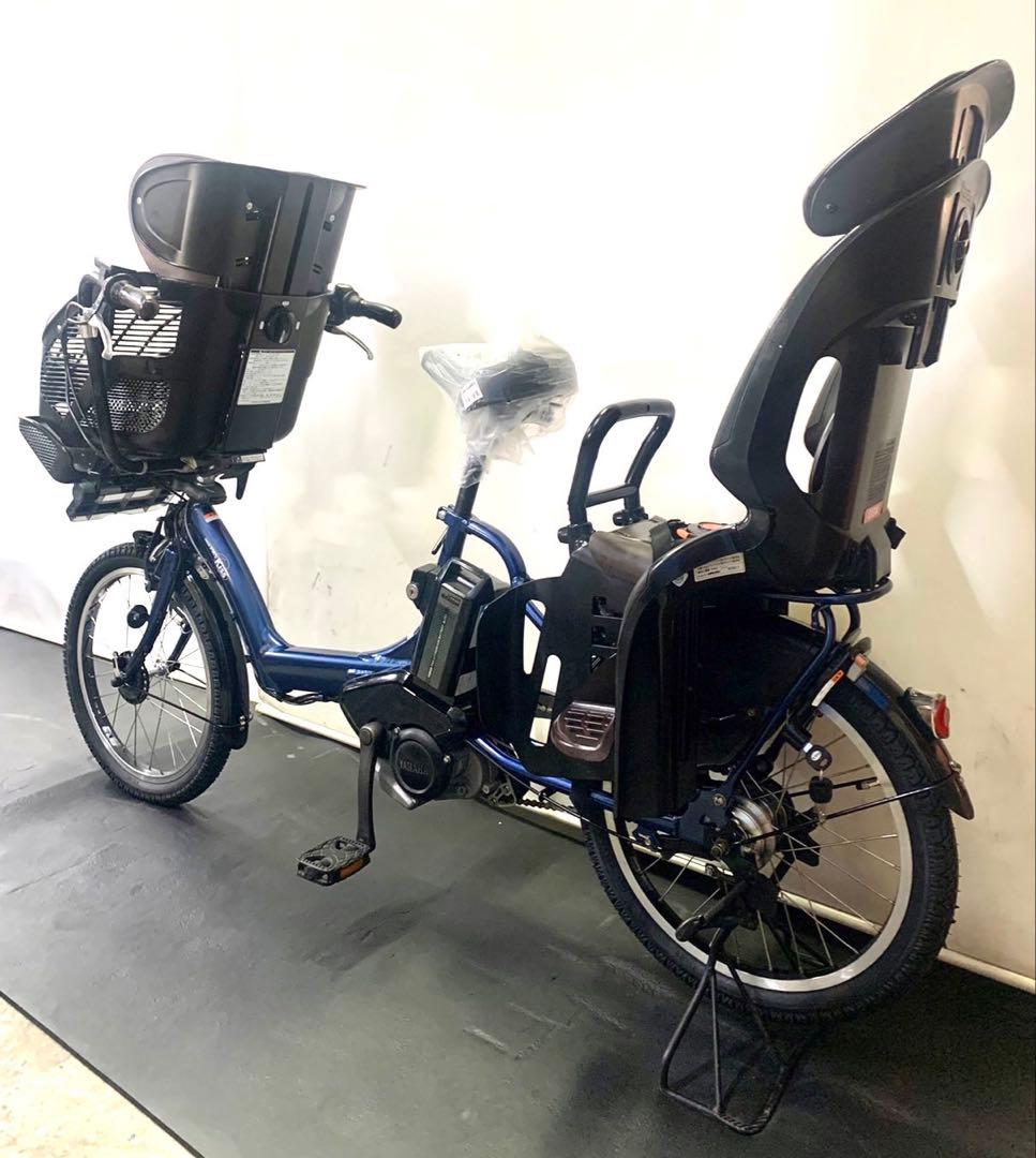 1年保証 ヤマハ　パスキッス　20インチ　3人乗り　紺色　電動アシスト自転車
