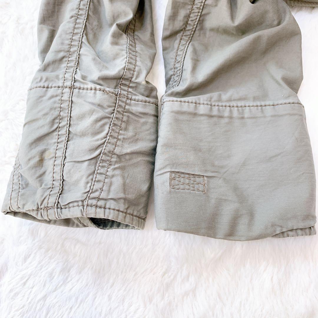 ゴア カーキミリタリージャケット フード収納 綿100% アウター 羽織 メンズ