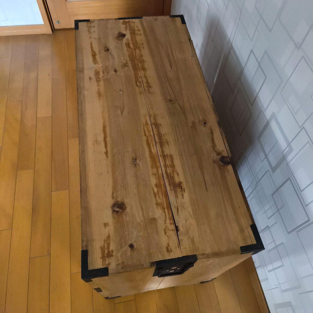 古家具　木製チェスト　ローチェスト　テレビ台　押入れタンス　引出し2段