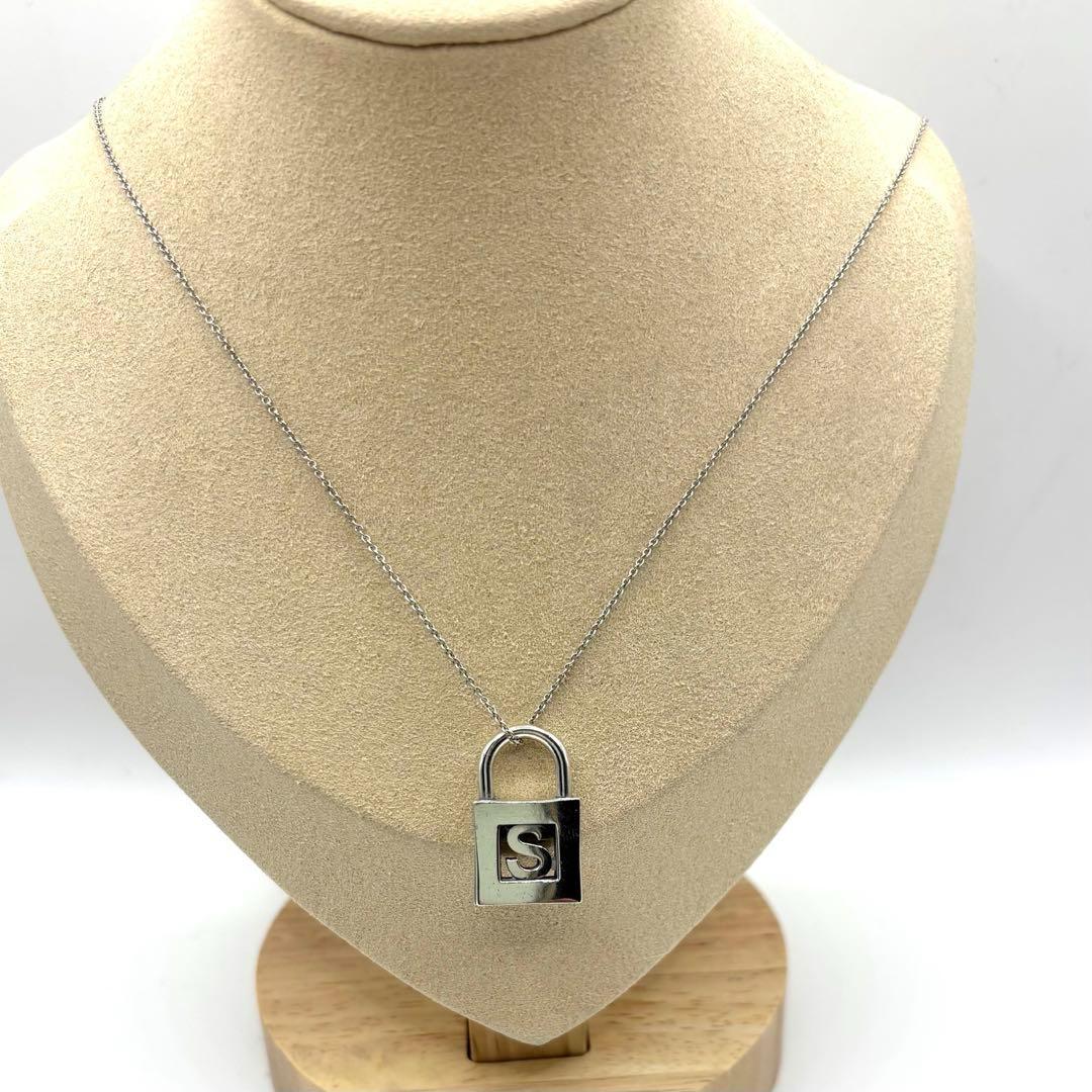 TIFFANY&CO.【美品】カデナロックイニシャルSネックレス　925 希少