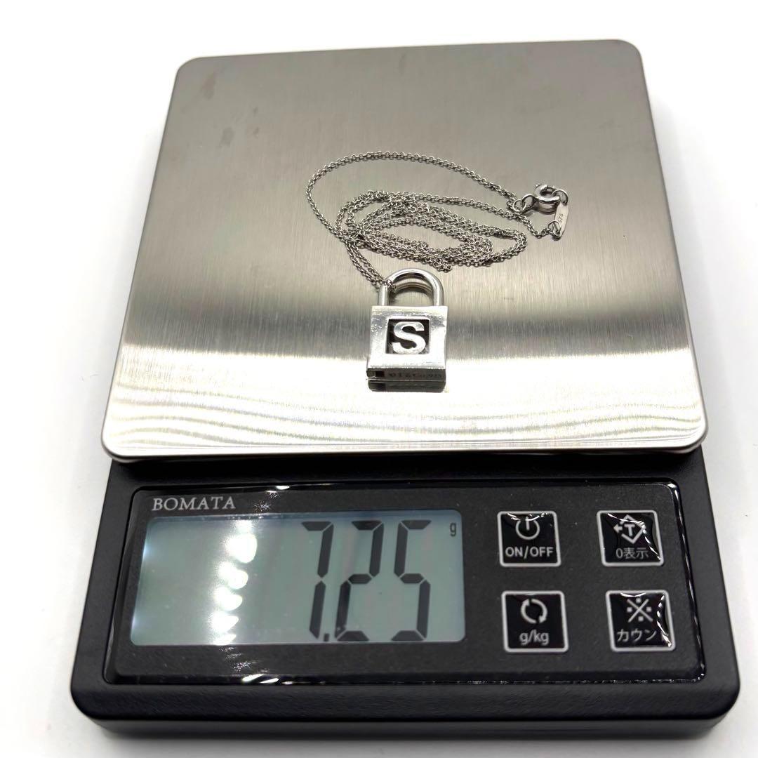 TIFFANY&CO.【美品】カデナロックイニシャルSネックレス　925 希少