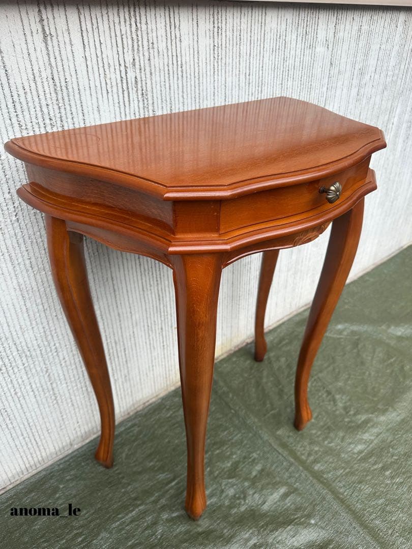 【コンソールテーブル】イタリア　猫足　引出　収納　花台　飾り台