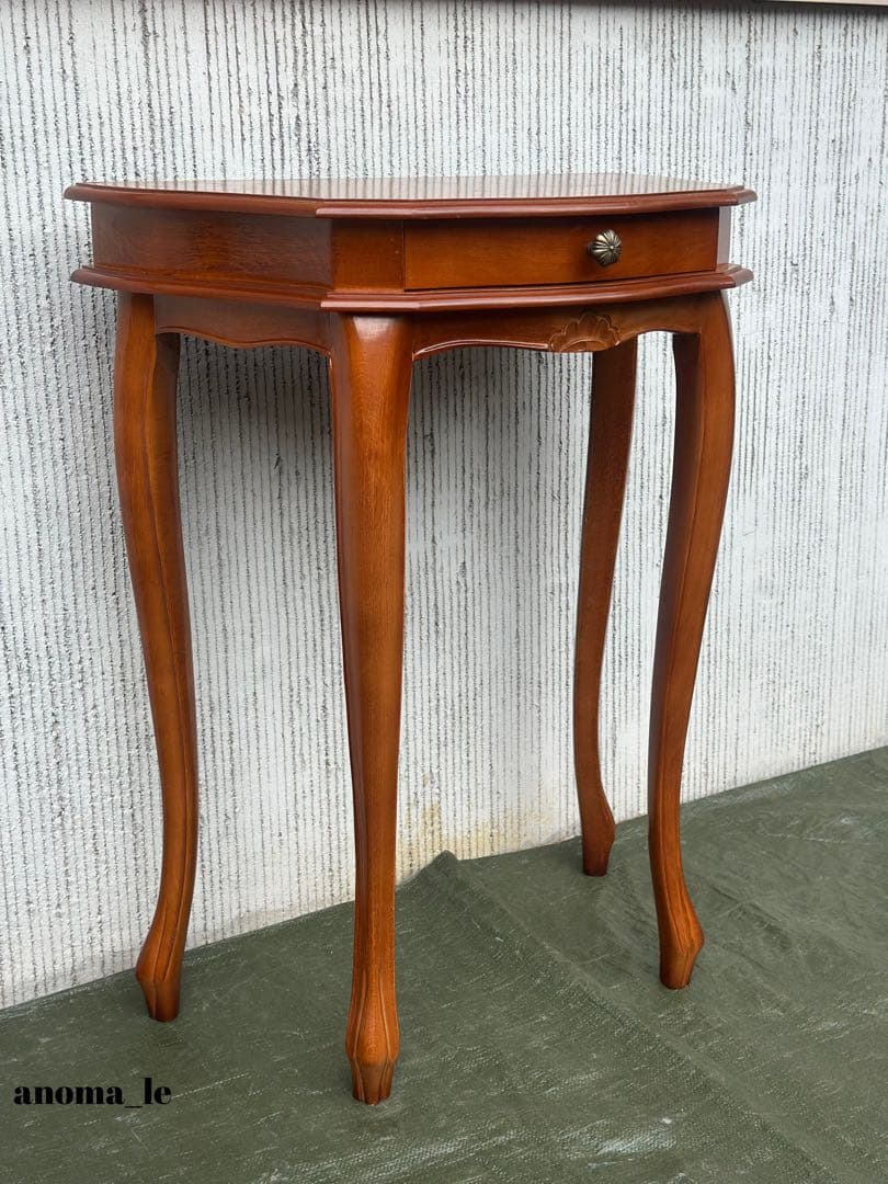 【コンソールテーブル】イタリア　猫足　引出　収納　花台　飾り台