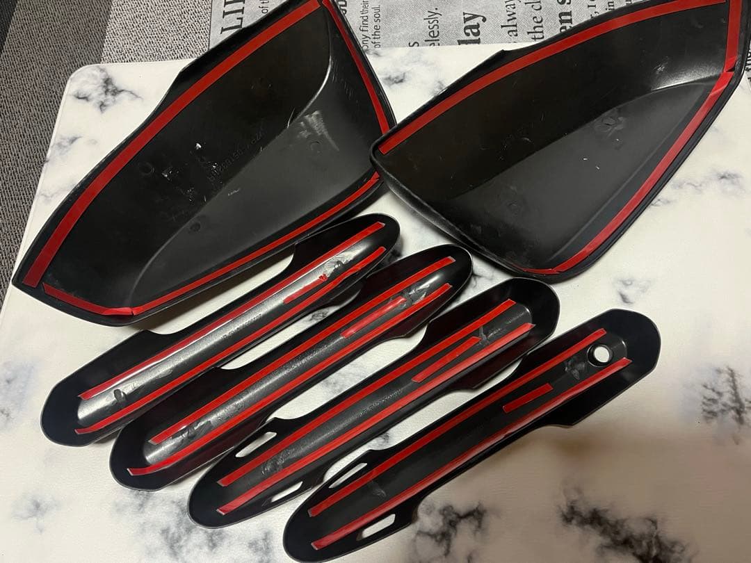 rav4 (50系)本物ラプターライナー塗装ドアミラードアハンドルカバーセット