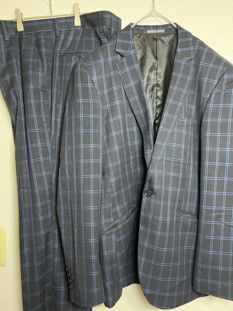 HUGO BOSS スーツセットアップ　カジュアルスーツ　ストライプ柄