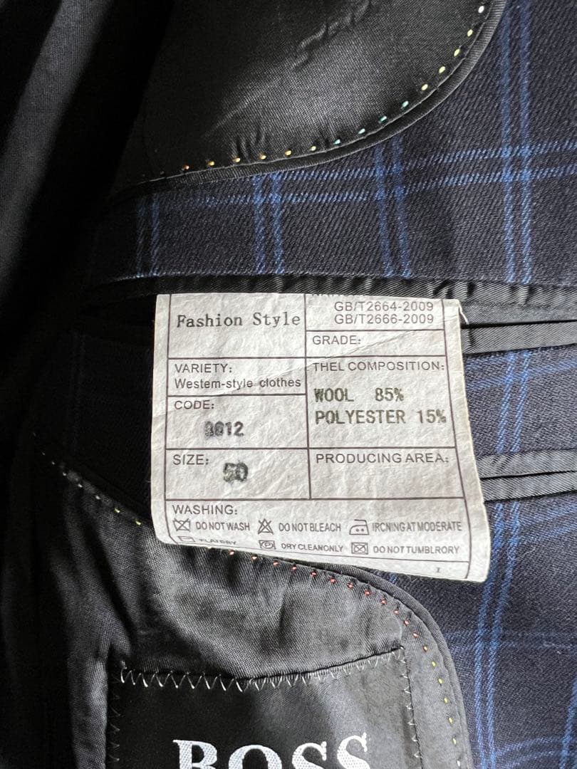 HUGO BOSS スーツセットアップ　カジュアルスーツ　ストライプ柄