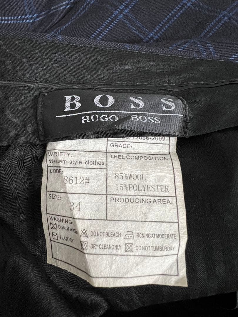 HUGO BOSS スーツセットアップ　カジュアルスーツ　ストライプ柄