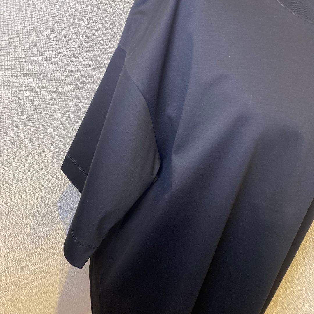 ⭐*︎様 「新品ダク付き」TATRAS ブラックオーバーサイズ半袖Tシャツ レア