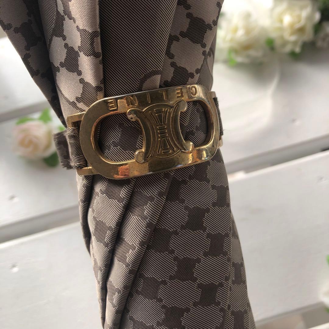 CELINE セリーヌ　長傘　雨傘　総柄　マカダム　トリオンフ
