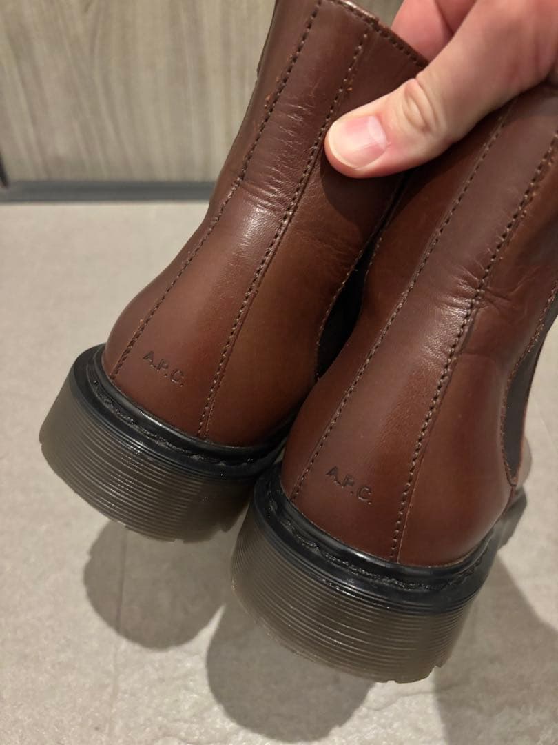 【美品】A.P.C. サイドゴアブーツ サイズ41