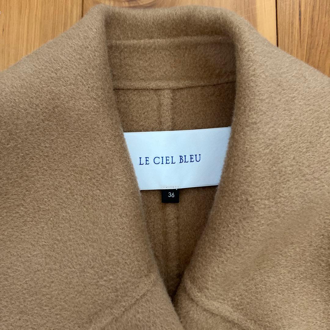 美品　LE CIEL BLEU ダブルフェイスショートコート キャメル　36