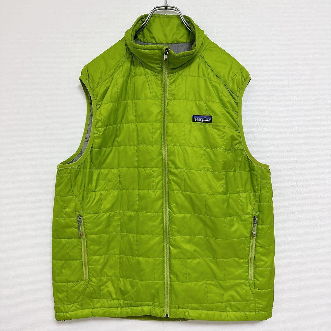 1207【USA規格】パタゴニア　ナノパフベスト　プリマロフト　化繊ダウン