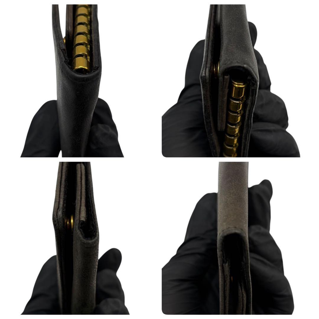 CHANEL シャネル　キーケース　レザー　ブラック　R703